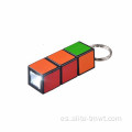 Plastic Mini Magic Cube LED Linterra de llavero